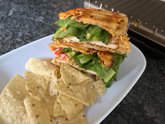 Pimento Cheese and Chicken Grilled Sandwich
