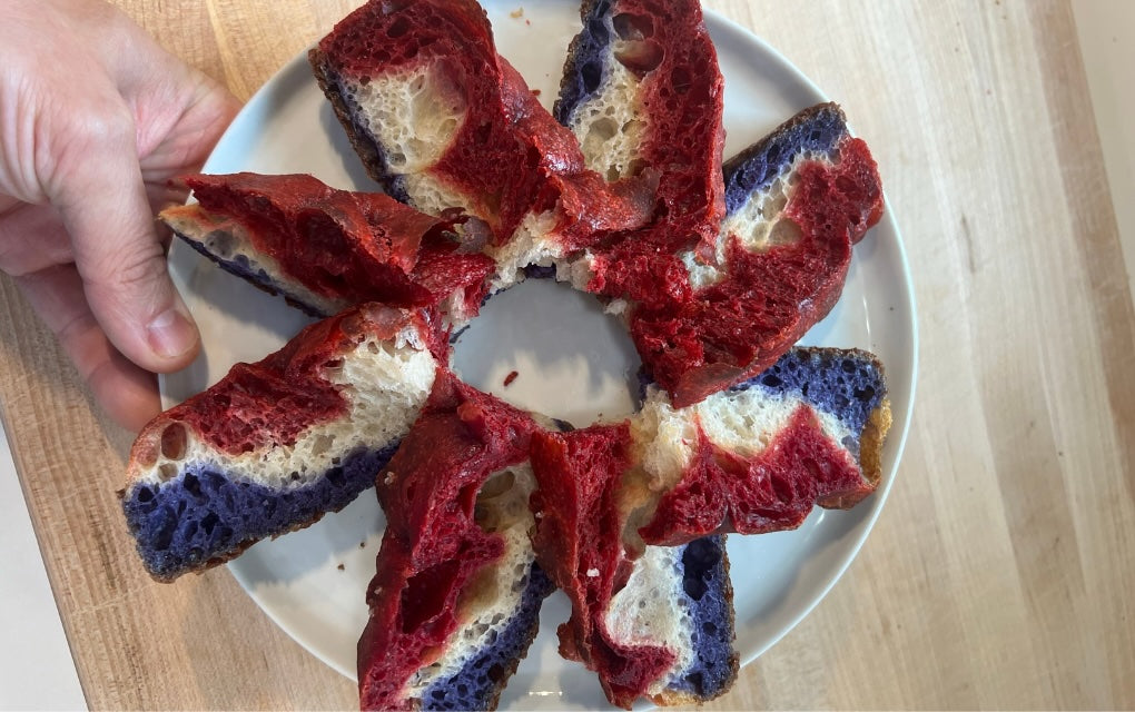 4th of July Focaccia, by Mike at Rosehill Sourdough