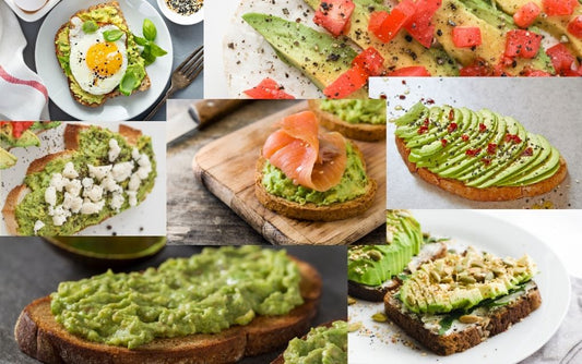 Avocado Toast 7 Ways on Abigail's Oven Sourdough Bread