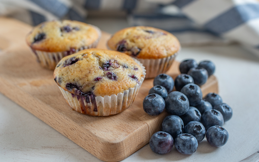 Celebrate National Blueberry Muffin Day with Sourdough Discard!