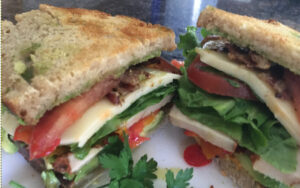 Grilled California Turkey Club Sourdough Sandwich