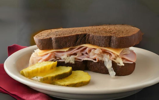 Ham Reuben Sandwich on Abigail's Oven Jewish Rye