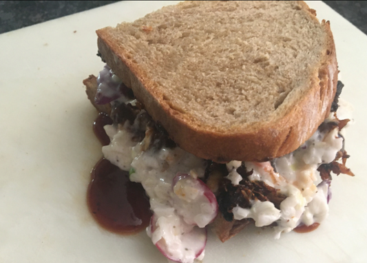 Pulled Pork on Abigail's Oven Sourdough