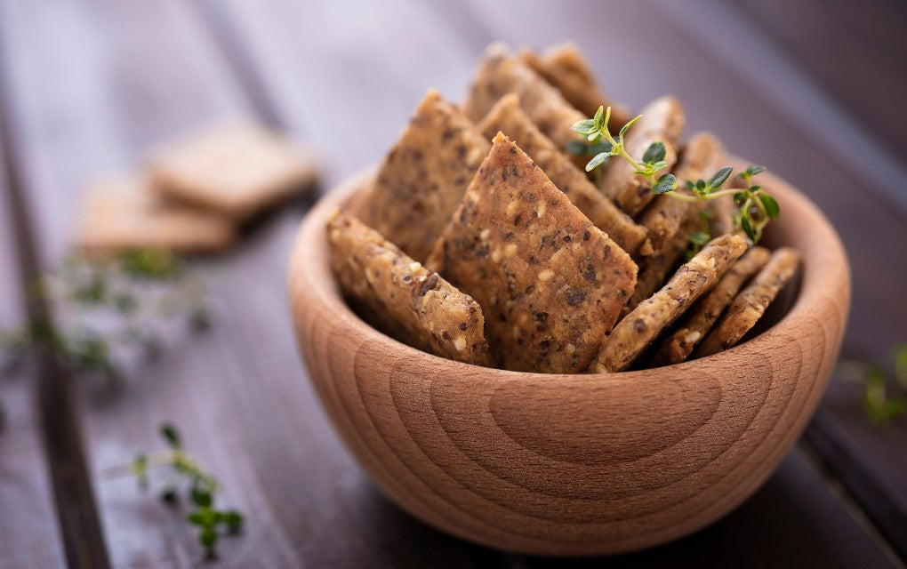 Martha Levie's Sourdough Flaxseed Crackers
