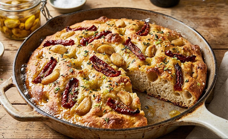 Simple Cast Iron Focaccia