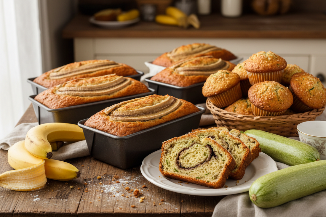 Sourdough Discard, Overripe Bananas and Zucchinis: The Ultimate "No-Waste" Bread