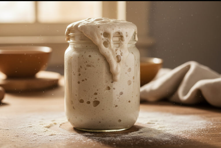 Making sourdough bread by hand